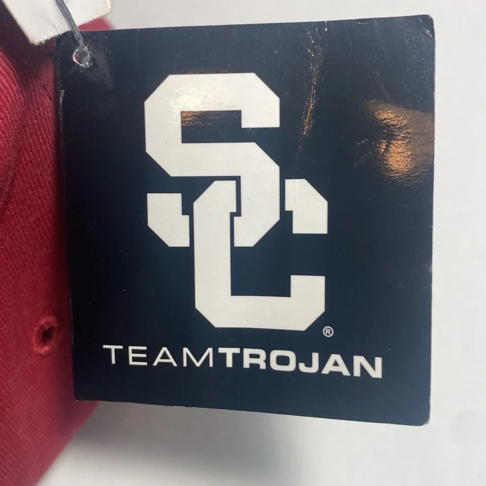 SC  Team Trojan  Kids 47 Brand Cardinal Red /Gold Strapback Cap O/S NWT